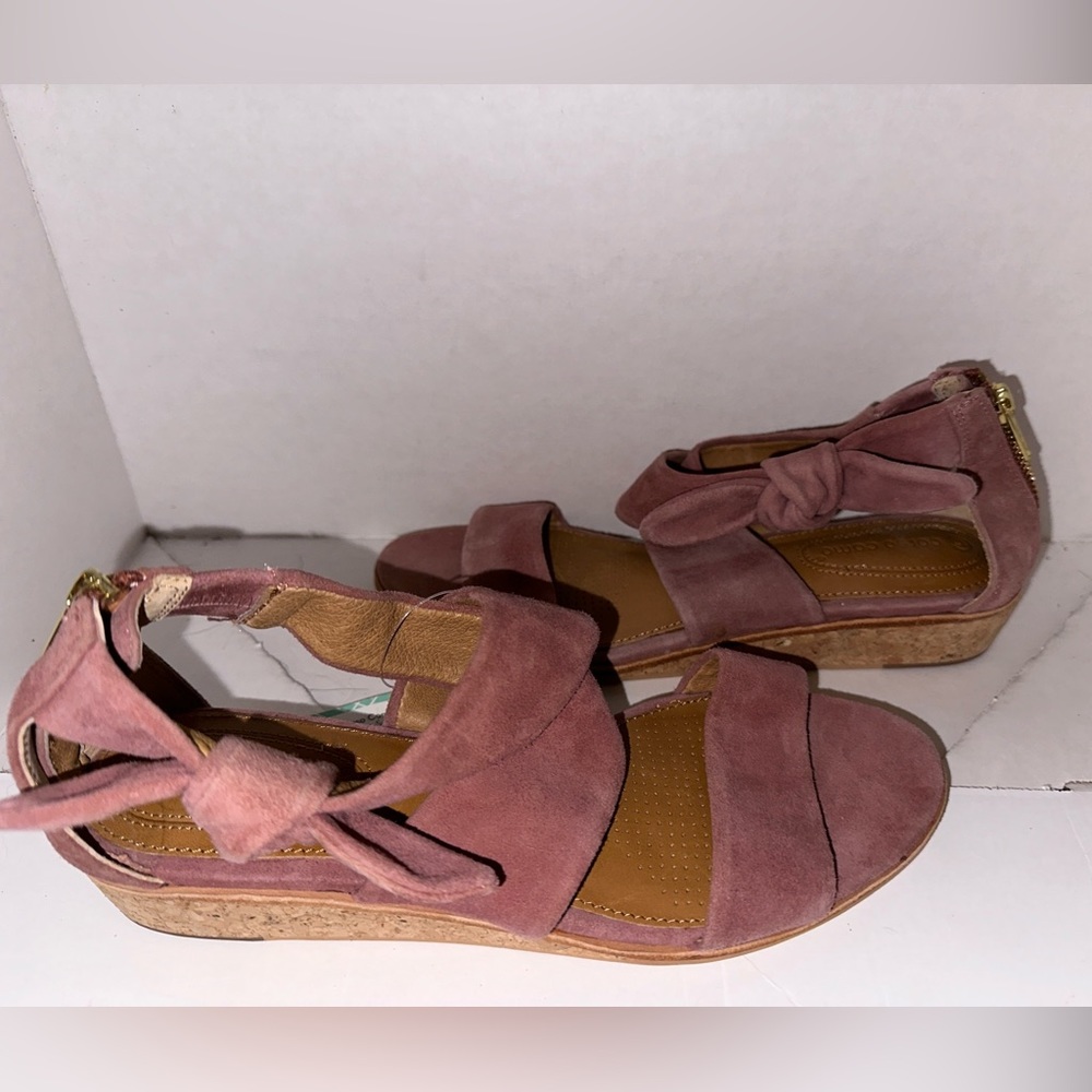 Corso Como So 6.5 M Women's Cc-rasque Wedge Sandal, Dusty Rose Suede , NNB